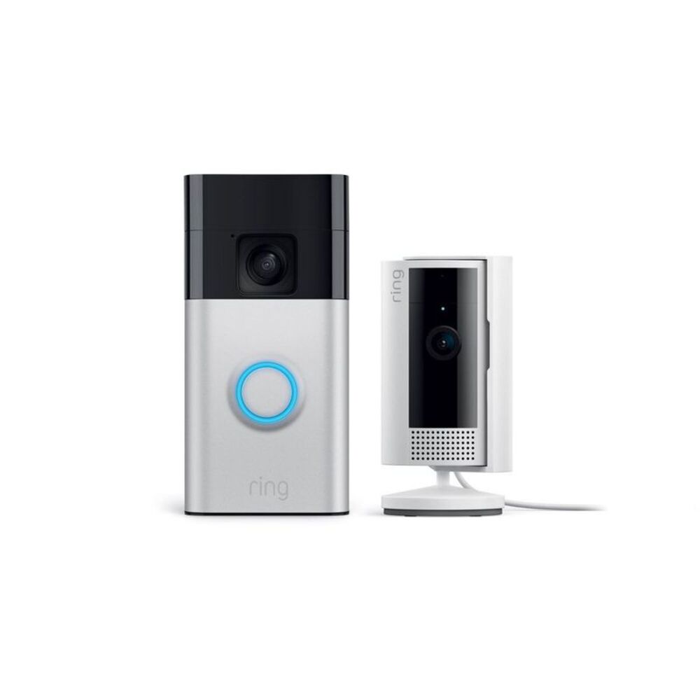 Starter Set with Battery Doorbell and Indoor Cam Security Wi-Fi System 2 Cameras
